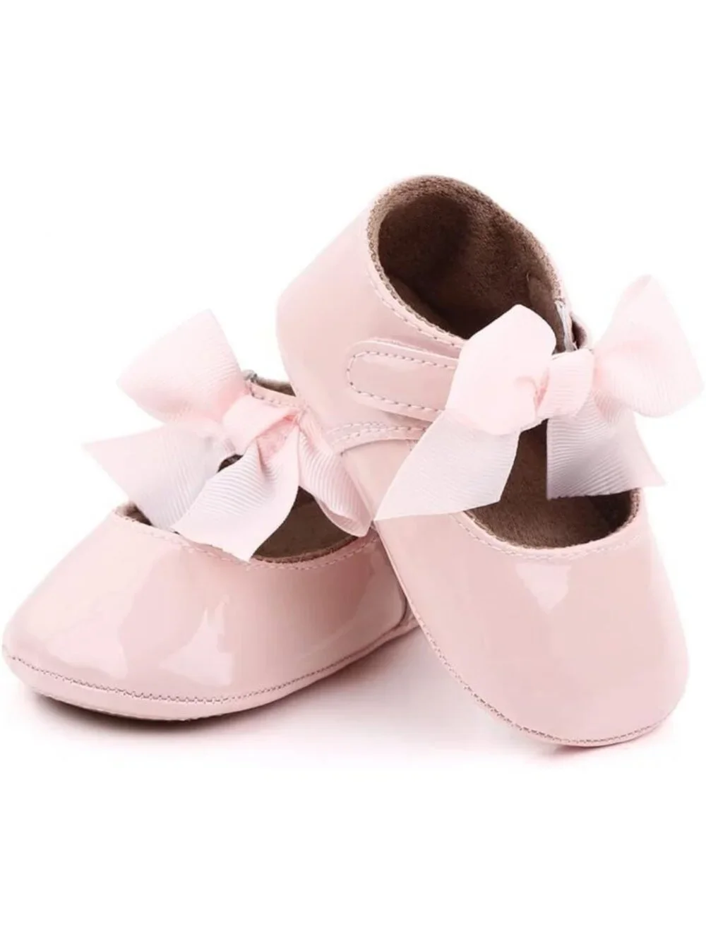 Adorable Baby Girl Mary Jane Dress Shoes - Non-Slip, Bowknot Floral Flats for